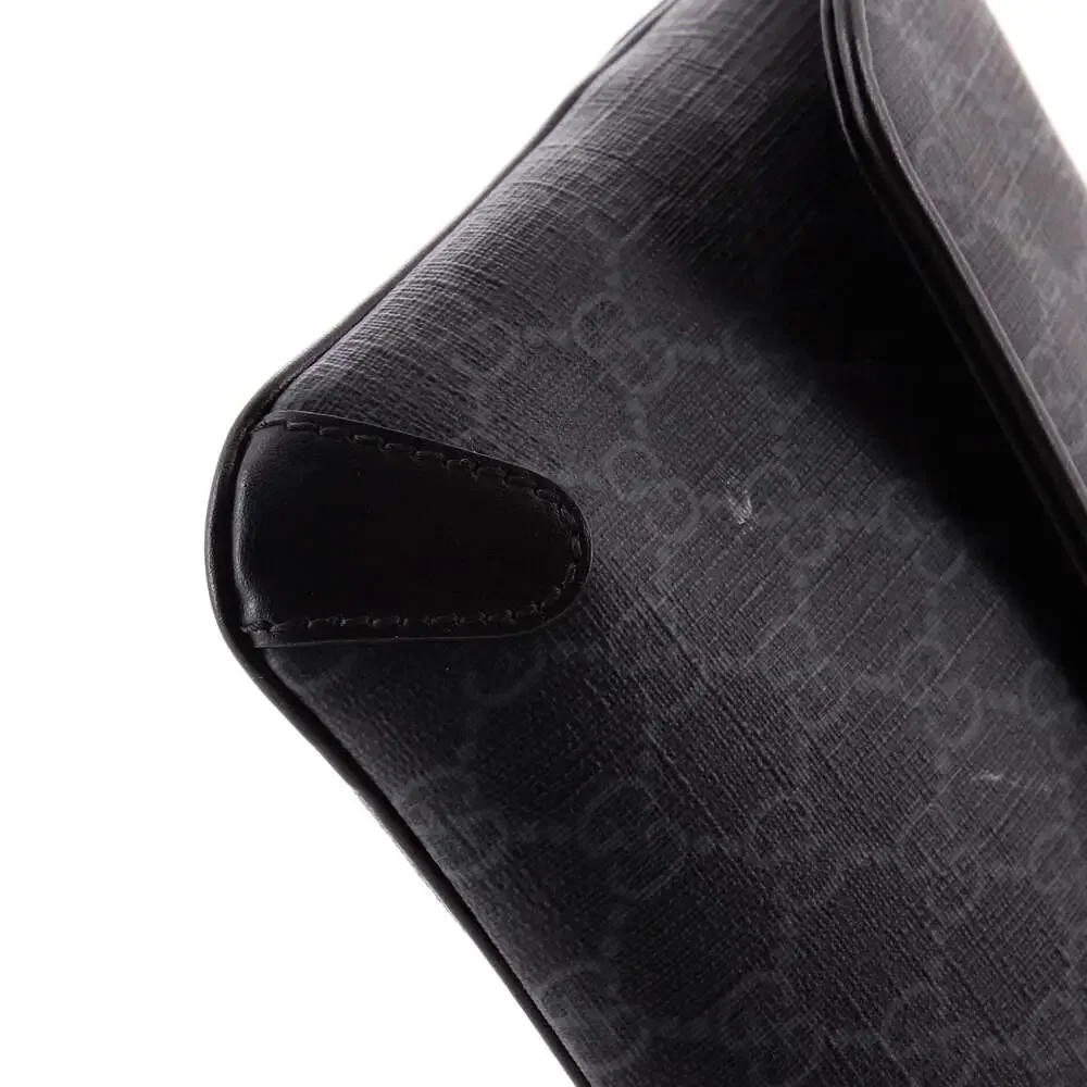 Gucci Web Flap Belt Bag Gg Coated #235033G88B - Picture 6 of 7